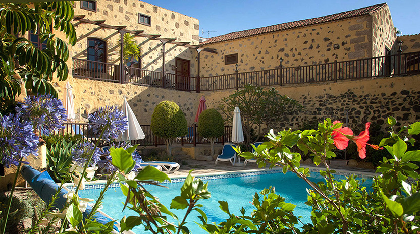 swimming pool at la bodega, san miguel, tenerife, self catering cottages