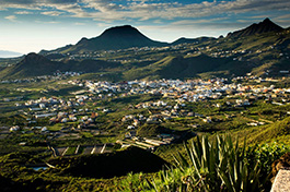 looking down at Valle San Lorenzo, Tenerife, Canary Islands